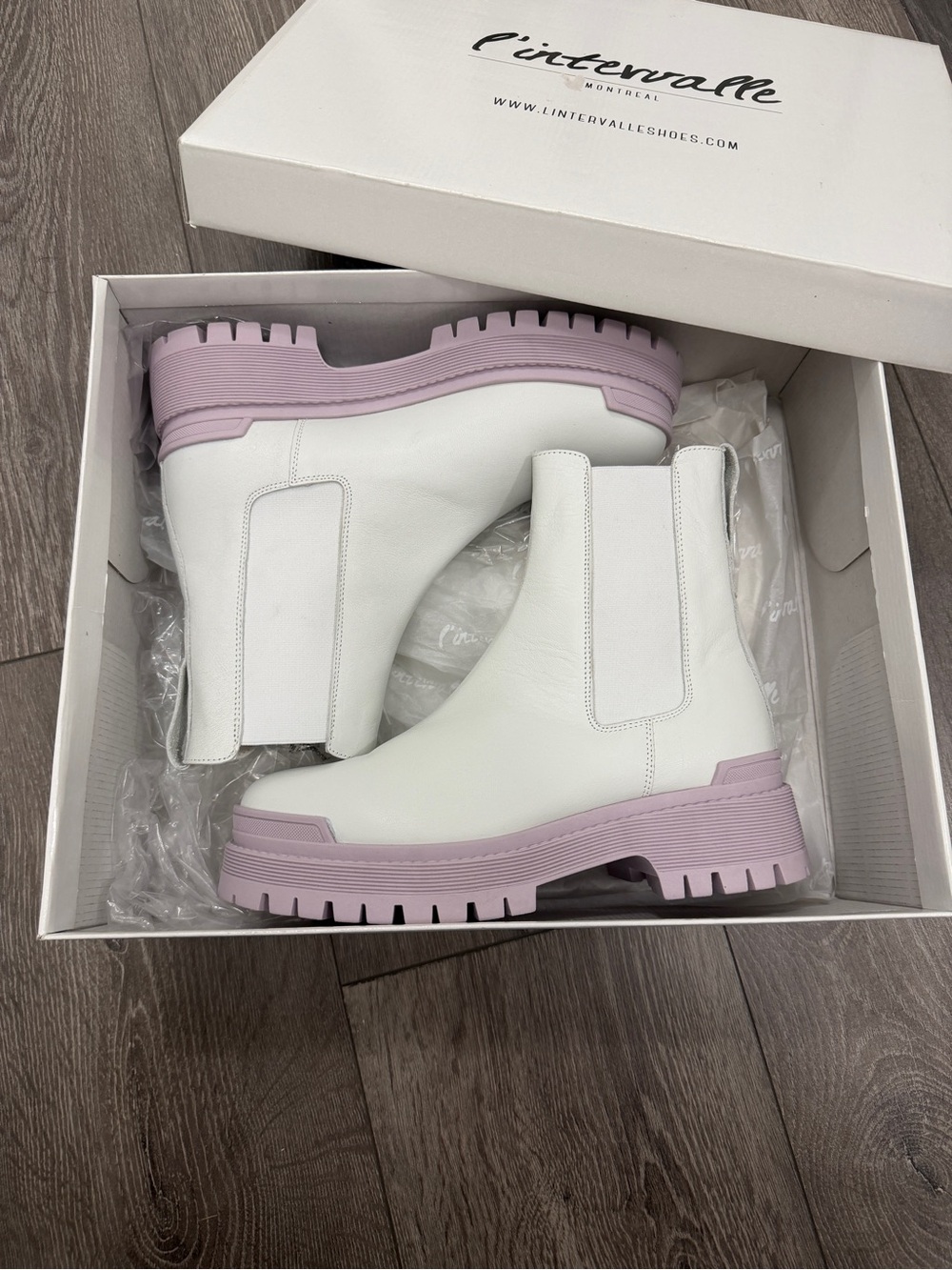 L'INTERVALLE - Kirby White Leather/Lilac Sole, 39 - Picture 2 of 5